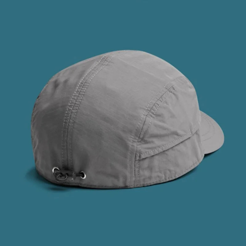 Short-brimmed solid color baseball cap  Lightweight Quick-Dry Polyester Adjustable Buckle Closure Sun Protection Breathable Brim