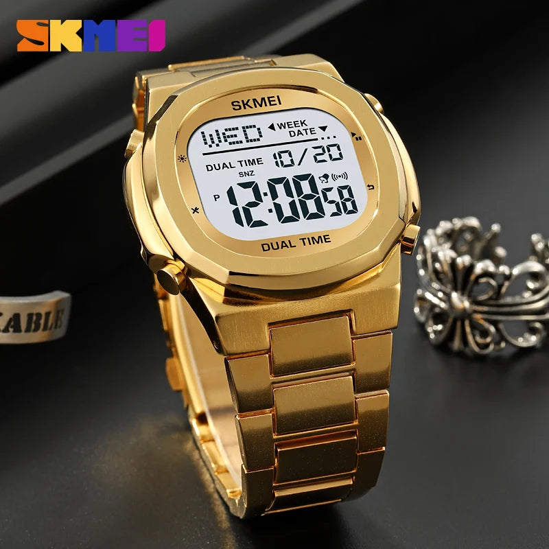 SKMEI 2004 Sports Digital Watch for Men Luxury Electronic Alarm Clock Calendar Waterproof Mens Wristwatches 2036 reloj hombre