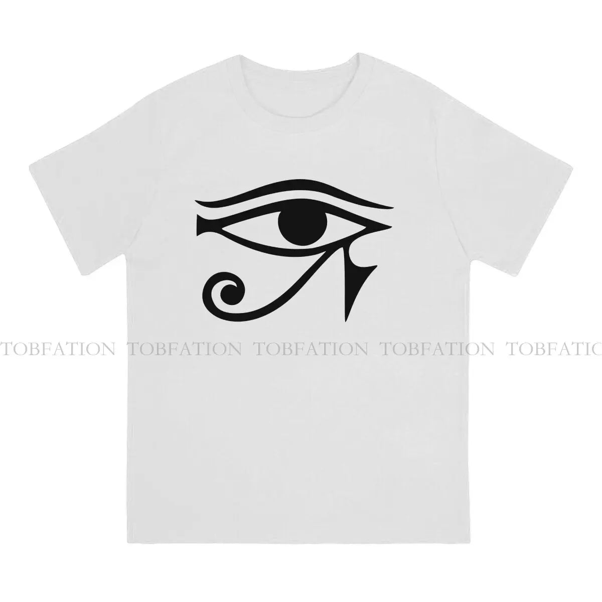 Horus Eye O Neck TShirt Eye of Horus Egyptian Pure Cotton Original T Shirt Man's Clothes Fashion Fluffy