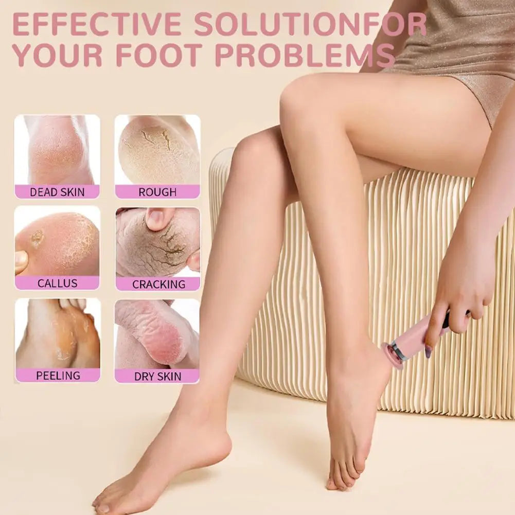 Electric Foot File Callus Remover For Feet, Professional Foot Scrubber Sander Grinder For Dead Skin Cracked Heel Pedicure Tool