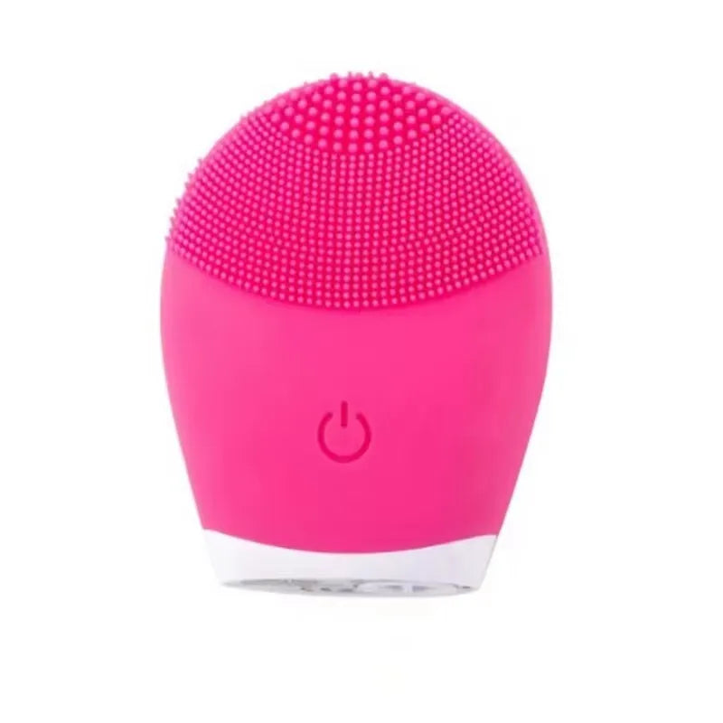 Household Electric Facial Cleanser, Battery Silicone Waterproof Face Washer, For Both Men And Women, Blackhead, Horn Cleaner