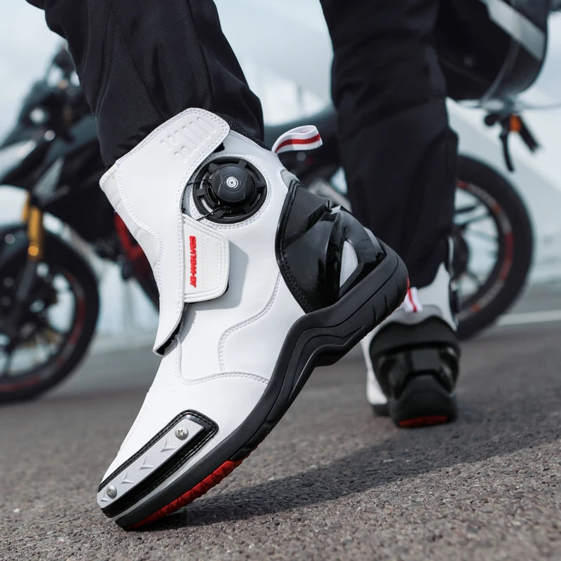 Motorcycle professional riding boots summer new anti-fall casual cycling shoes men's outdoor high-top cross-country racing boots