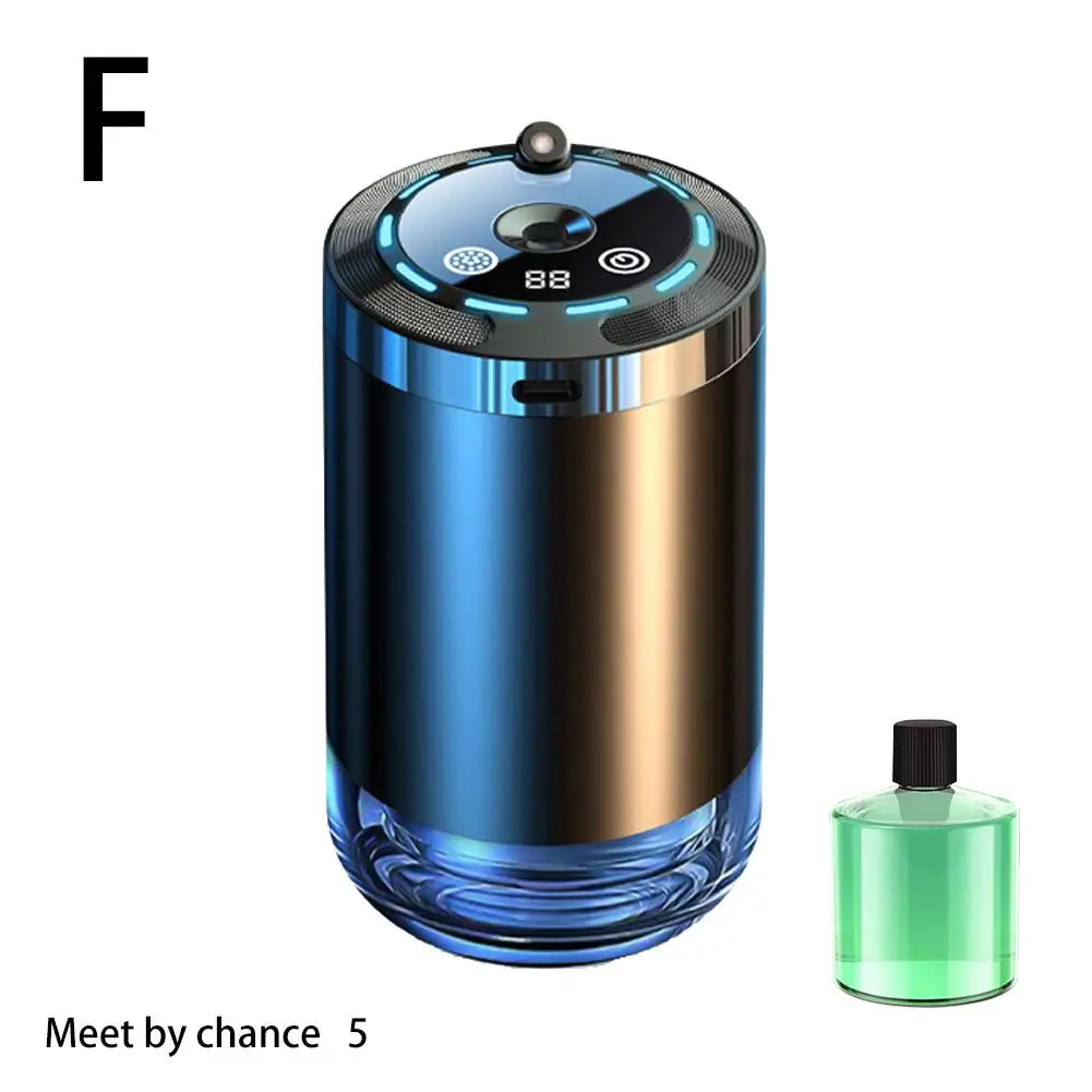 Car Perfume Diffuser Device Intelligent Auto Interior Decoration Humidifier Ambient Light Rechargeable Aroma Diffuser Ornament