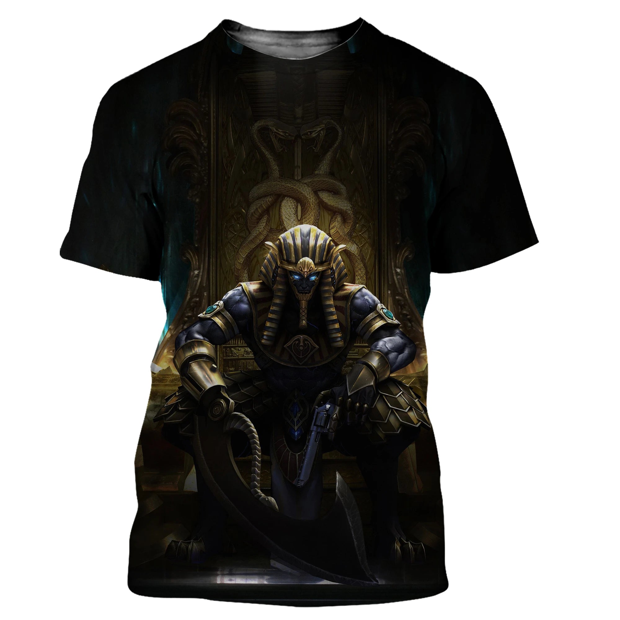 Pharaoh of Egypt graphic t shirts Summer Fashion Men Casual Oversized t shirt Hip Hip Trend Personality Retro Short Sleeve Tees