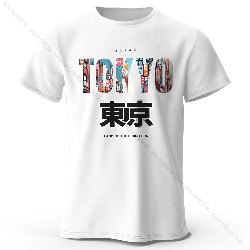 Tokyo Printed Fashion Forward 100% Cotton T-Shirt, Ultra Soft Round Neck Short Sleeve Tee, Perfect for Men & Women - Live Store 4U