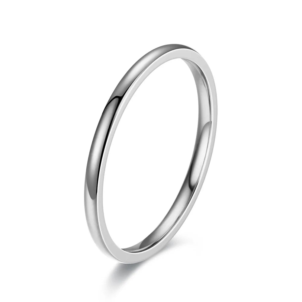 Fashion Charm Jewelry Ring for Men Women Stainless Steel Black Rings Wedding Engagement High Quality Matte Male Accessory - Live Store 4U