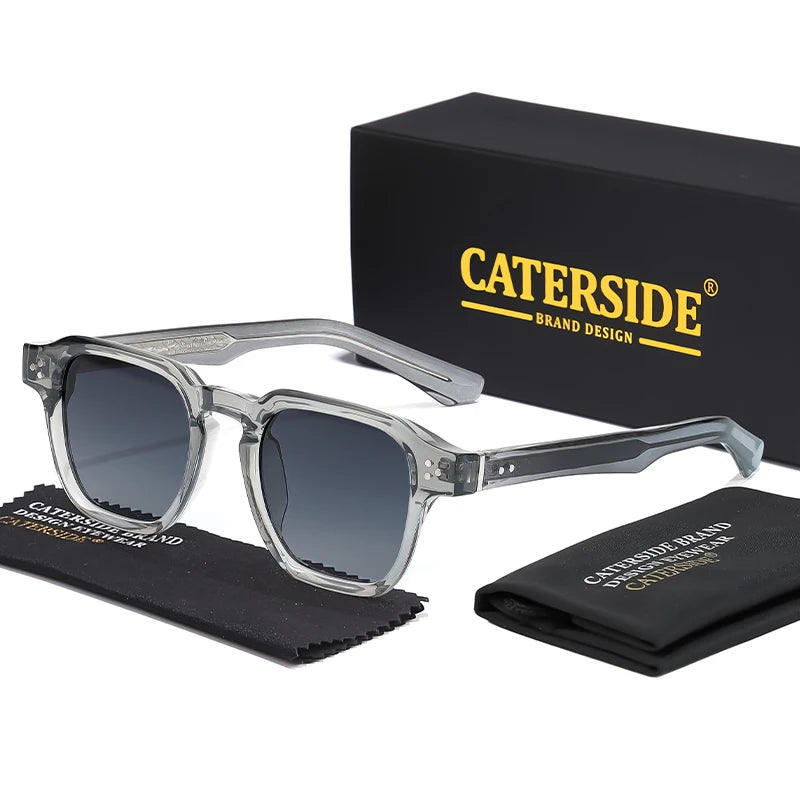 CATERSIDE Classic Square Sunglasses Men Core Insert Temple Luxury Brand Sun Glasses Women Travel Beach Party Festival Gifts