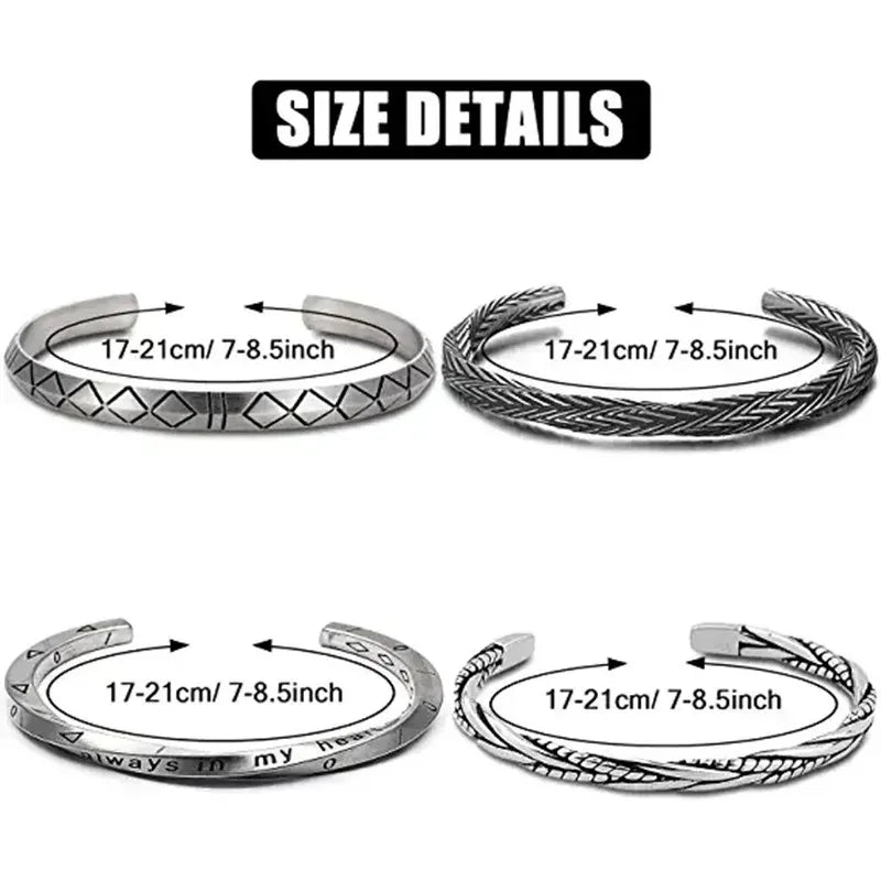 2024 New Simple Twisted Stainless Steel Open Bangles for Men Women Delicate Silver Color Cuff Bracelet Fashion Party Jewelry - Live Store 4U